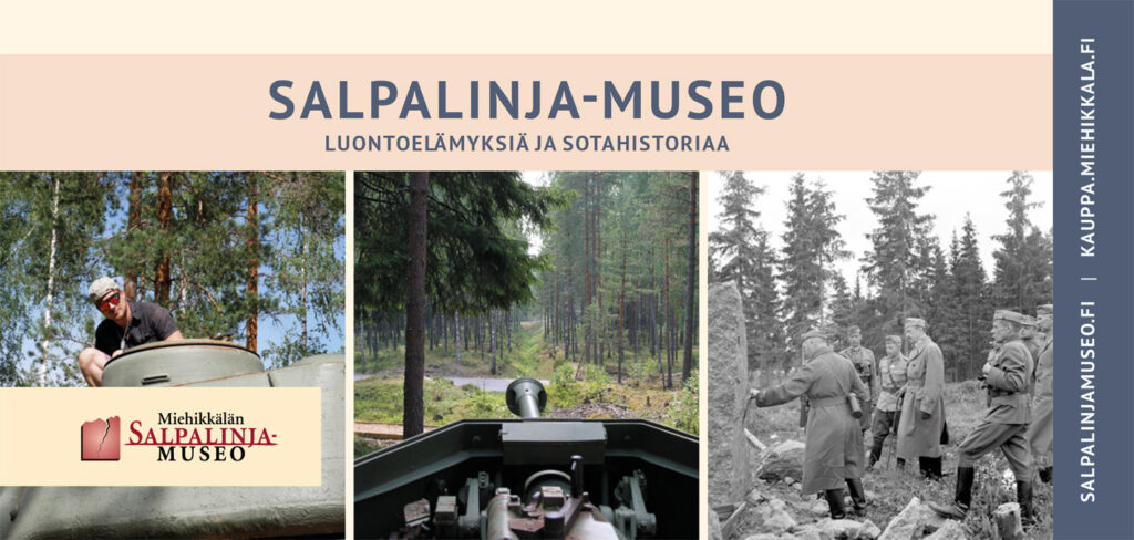 Salpalinja-museon esitteen kansikuva.
