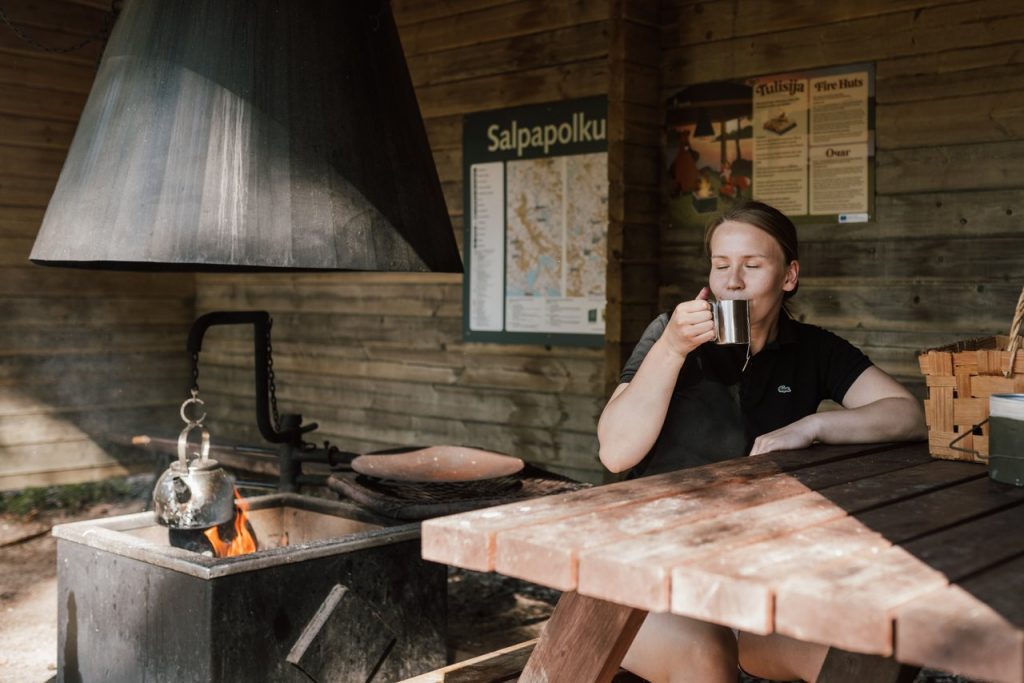 Salpapolku levähdys taukopaikalla