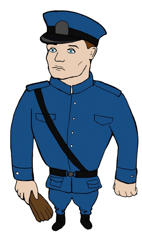 Taisto Rautamies poliisina linnoitustyömaalla